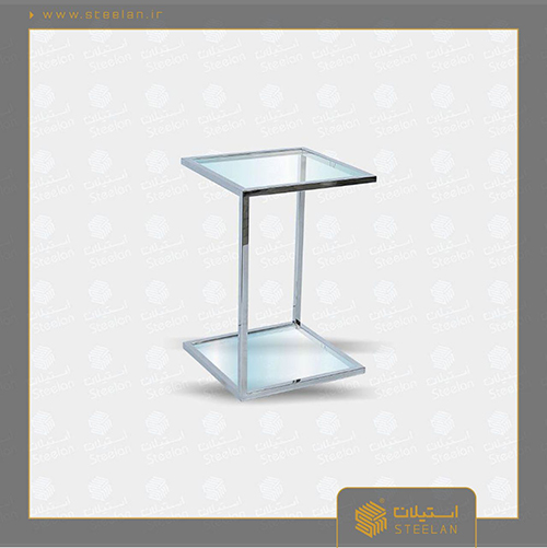 میز عسلی  استیل شیشه ای مدل sm4003
