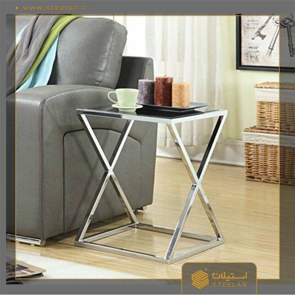 میز عسلی استیل مدل sm5060