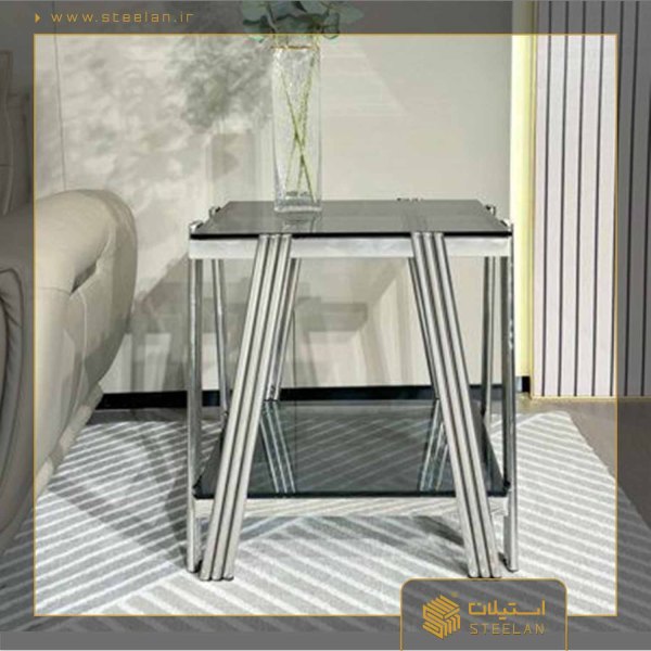 میزکنارمبل استیل ۳۰۴ نگیر کد sm_4020