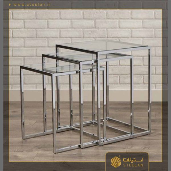 میزعسلی استیل ۳۰۴ کد SA_1009