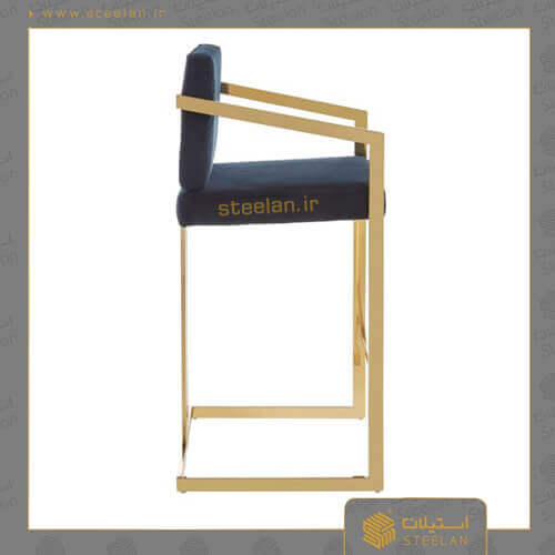 صندلی  استیل اپن طلایی مشکی مدل ss8070